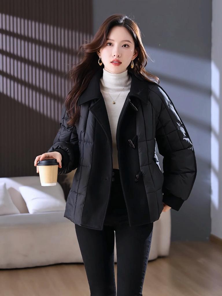 Middle Age Woman Winter Coats Plus Size Elegant Loose Thick Warm Parkas Female Jacket