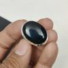 Кольцо из натурального черного оникса, регулируемое, из стерлингового серебра 925 пробы — подходит для размеров США от 6 до 11 — украшения ручной работы в стиле бохо для женщин и мужчин, подарки из ваты