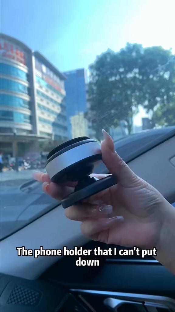 Vacuum Adsorption Car Magnetic Phone Holder 360° Adjustable Electric Suction Cup Super Magnetic Cell Phone Holder Mount for Car for Magsafe iPhone
