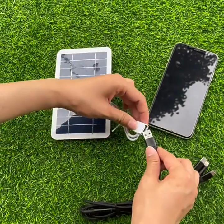 Портативное солнечное зарядное устройство с быстрой зарядкой USB-C для iPhone Samsung Power Banks Кемпинг Пеший туризм Аварийный источник питания EESBAO
