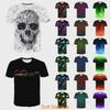 3d Print T-shirt Flame Hypnosis Colorful Print Casual Short Sleeve Top For Stylish Comfort