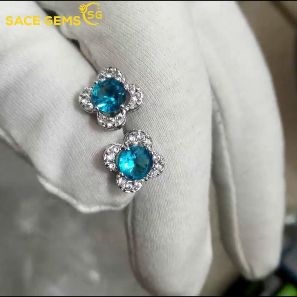 Sace Gems Классические серьги с цирконом из медного сплава для женщин, подарки на свадьбу