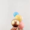 32Pcs Ball Cake Toppers Mini Balloon Cake Topper Sticks Cupcake Foam Ball Kids Jungle Birthday Party Cake Decoration Baby Shower