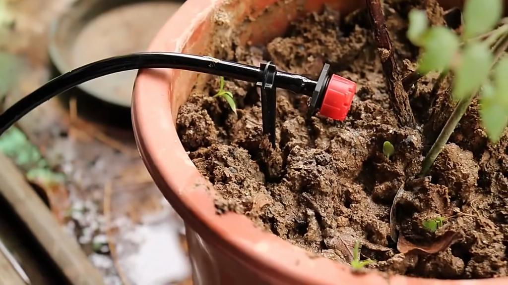 50-500 шт. 1/4'' Ёрш Красные Регулируемые Форсунки Садовый Полив Ирригация Дождеватель Моющийся Эмиттер 0-80 л/ч для Двора Теплицы