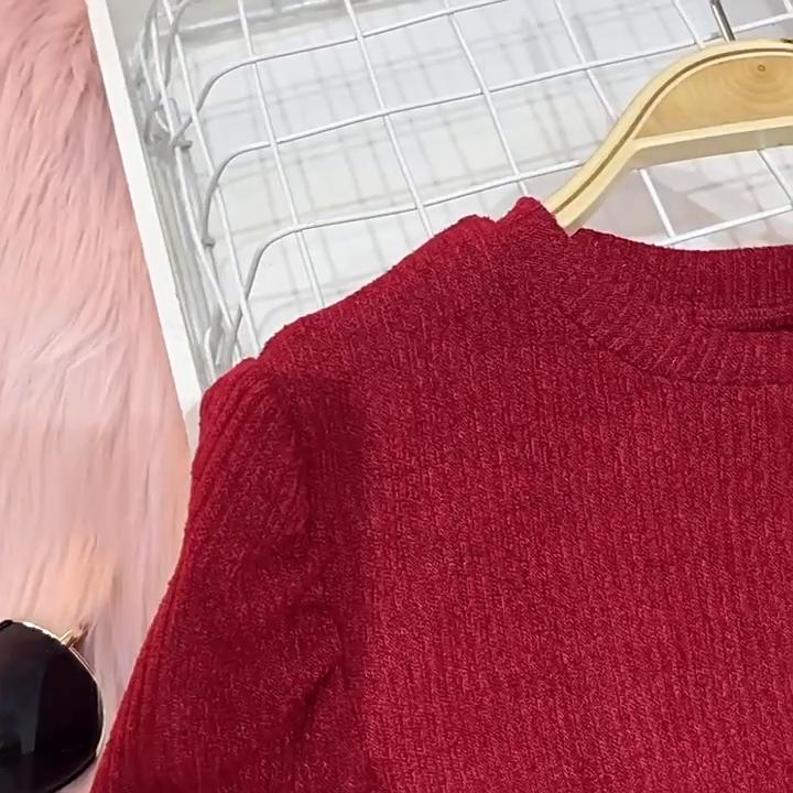 Платье с длинными рукавами и цветочным принтом для девочек, весна-осень 2023, новое красное сетчатое платье принцессы трапециевидной формы с вышивкой для подростков, одежда