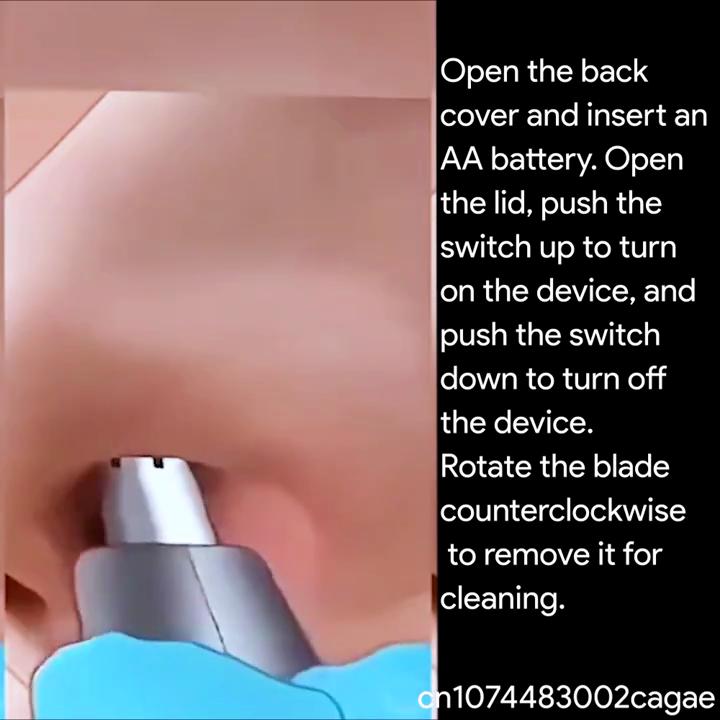 Электрический триммер для носа, триммер для ушей, для коррекции бровей, профессиональный, безопасный, безболезненный, портативный для деловых поездок и дома