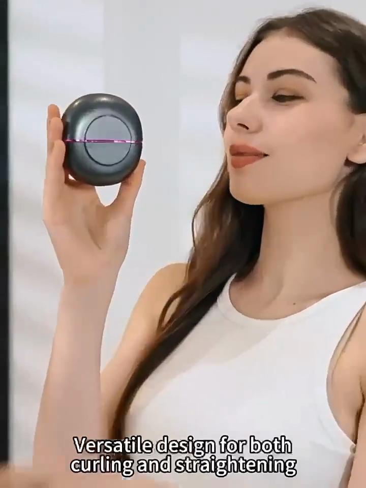 Портативный беспроводной перезаряжаемый выпрямитель для волос Щетка с отрицательными ионами Беспроводной мини-керамический выпрямитель для волос Расческа для бороды