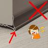 PVC Mute Door Bottom Sealing Strip Soundproof Insulation Anti Cold Air Mosquito Dustproof Easy Install Bedroom Door Gap Blocker