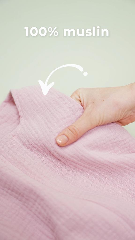 Muslin Footed Sleeping Bag M (3-5 Years) Grey