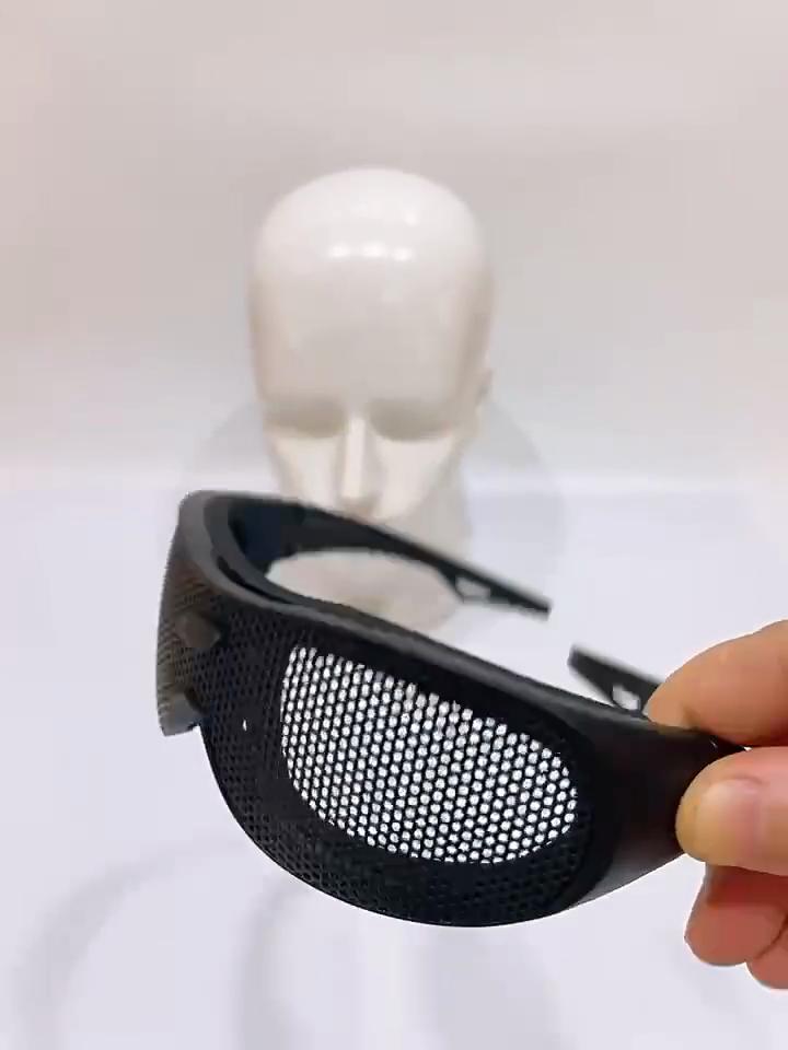 Защитные очки Ударопрочная железная сетка с узором UV400 для военных любителей CS игры на открытом воздухе