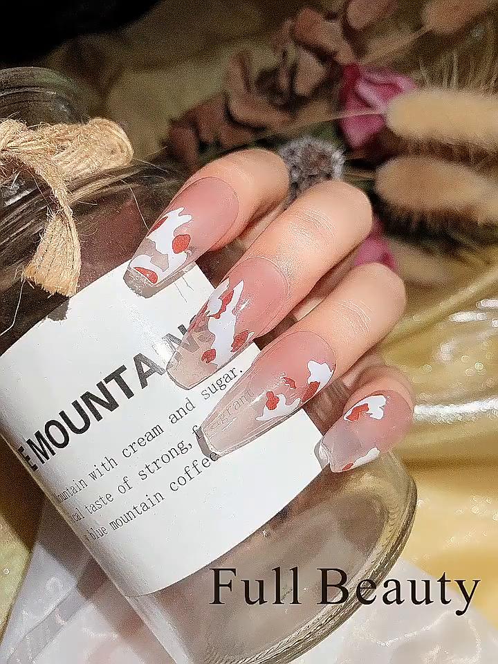 Fashion Marbling Pattern 3D Nail Art Decal Summer Gel Polish Sticker Geometry Manicure Decoration