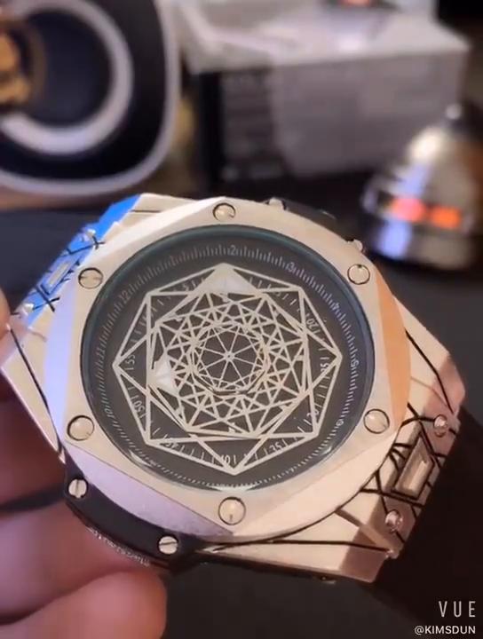 KIMSDUN Брендовые силиконовые часы Explosion Golden Shide, модные индивидуальные мужские часы, водонепроницаемые кварцевые часы