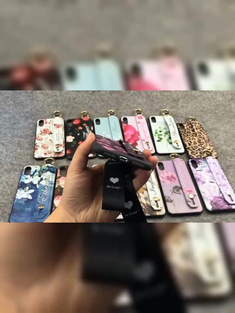 Anti-dust Soft Case Phone Case For Blackview Shark9 5G Wrist Strap Shockproof Durable Waterproof Flower Kickstand Ring