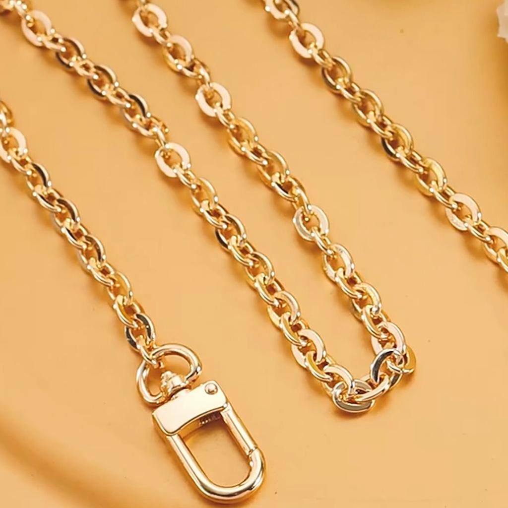 Purse Chain Strap Crossbody Chain Shoulder Bag Replacement Strap with Metal Buckles DIY Purse Making