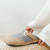Johnature Summer Shoes Women Slippers Striped Cotton Hemp Outside Slides Flat With Leisure Concise Ladies Slippers
