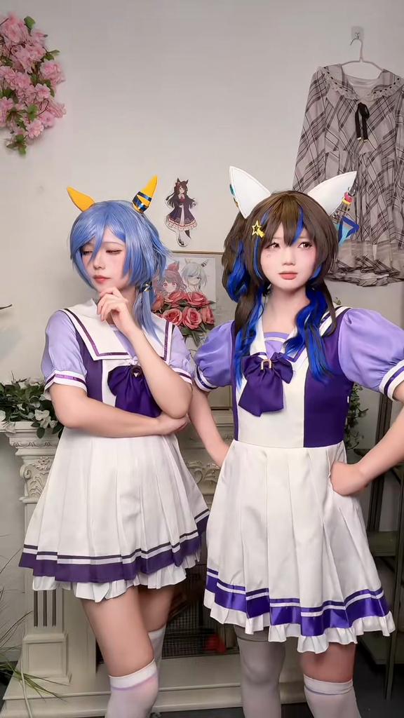 Anime Uma Musume Pretty Derby Cosplay Costume Toukai Teiou School Uniform Gold Ship Special Week Cosplay Lolita Sailor Dress