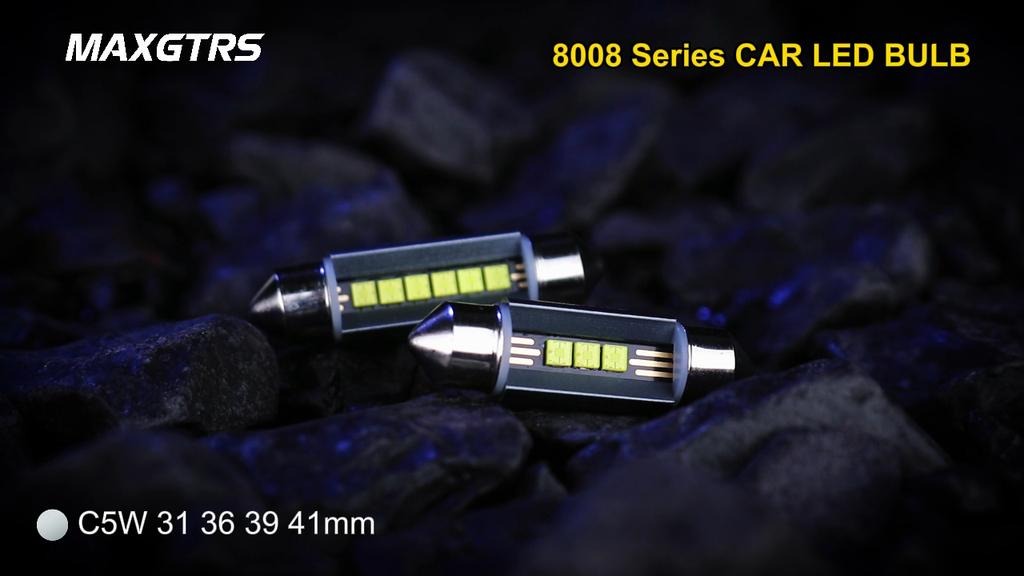 MAXGTRS 2 шт. Светодиодные C5W C10W 39 мм 41 мм 42 мм Купольные Canbus Без ошибок 6500K Белый Автомобильная Внутренняя Лампа для Чтения Купольная Лампа Багажника 12В