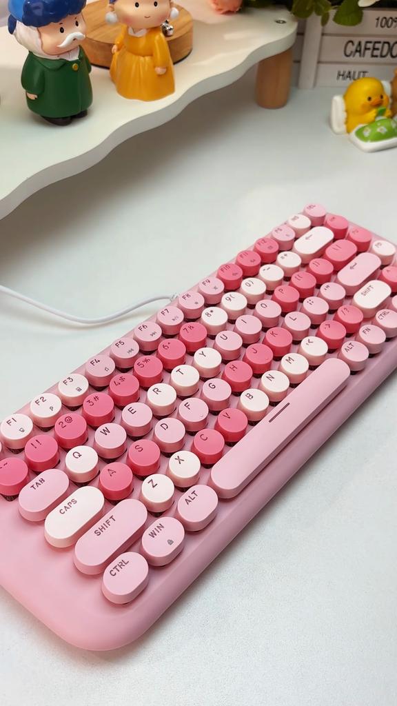 Mofii Механическая клавиатура со светящимися клавишами, 84 клавиши, разноцветная, отлично подходит для офисных работников и геймеров