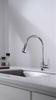 Stainless Steel Kitchen Faucet Single Hole Pull Out Spout Kitchen Sink Mixer Faucet Flow Spray Head 360° Swivel Cleaning Faucet