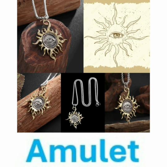 Necklace Pendant Ancient Egypt Egyptian Sun Eye Amulet Talisman Power Protect Health Jewelry Accessories