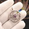 Amethyst Gemstone 925 Sterling Silver Jewelry Pendant 1.48" Mother's Day Gift CP-29-4