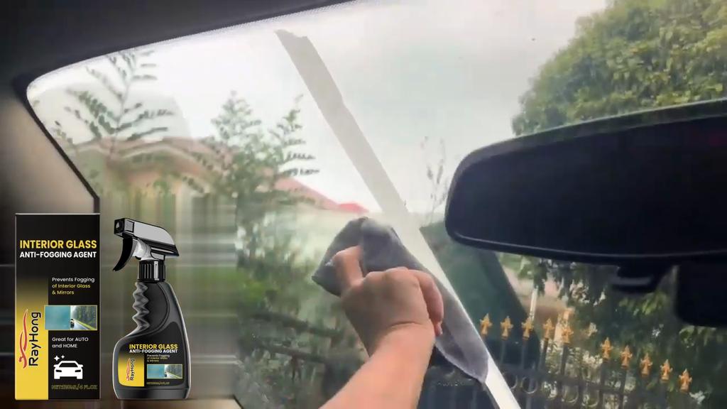 RAYHONG Car Anti-Fog Spray 120ml Highly Effective Anti-fog and Water-repellent Formula Clear Visibility for Worry-free Driving