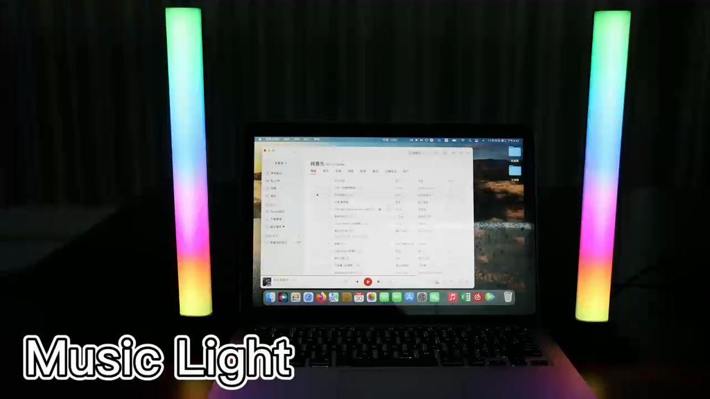 RGB Световая панель с приложением и ИК-пультом управления, 18 миллионов цветов, синхронизация с музыкой для игр и домашнего кинотеатра