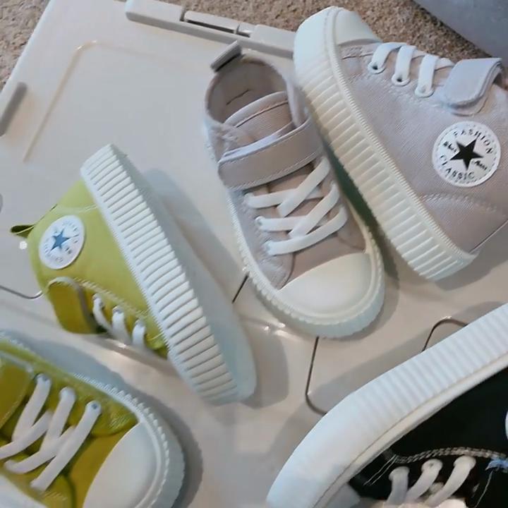 Children's Canvas Shoes High-top Spring and Autumn New Boys and Girls Soft-soled Casual Non-slip Board Shoes