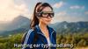 Professional Glasses Headlamp 2 in 1 Design Adjustment Sensor Head Flashlight 5 Lighting Modes Working Lamp for Night Fishing