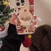 Милый мультяшный рождественский хрустальный шар, погремушка с животными, держатель для телефона для чехлов iPhone, настольная складная подставка для телефона