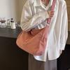 Large Capacity Women's Tote Bag Solid Color Shoulder Crossbody Bag Dumpling Bag
