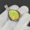 Yellow Triplet Fire Opal Gemstone Handmade 925 Sterling Silver Jewelry Pendant Yellow Triplet Fire Opal Gemstone Pendant For Gifts