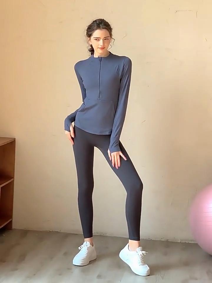 Женская спортивная рубашка с длинными рукавами для бега, дышащий топ для тренировок в тренажерном зале, женские куртки для йоги на молнии