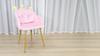 Crown Chair Crown-shaped Armchair with Pillow, Upholstered Reading Wide Seat, Ergonomic Accent Velvet Fabric Wingback for Living Room, Bedroom, Dorm,