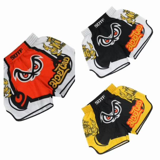 Шорты для бокса Muay Thai с принтом, мужские, смешанные бои, свободные бои, ММА, детские шорты для тренировок по тхэквондо, фитнеса, одежда Sanda