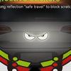 2PCS Devil Eyes Reflective Stickers 3D Angry Cat Eye Decals High Visibility Night Safety for Car Motorcycle Helmet Bumper