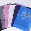 10PC Shoe Storage Bag, Dustproof and Insect Proof Non-woven Fabric Tightening Bag, Transparent Travel Shoe Storage Device