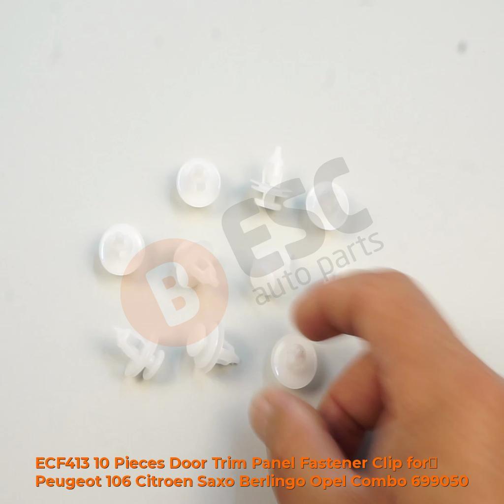 ECF413 10 Pieces Door Trim Panel Fastener Clip for Peugeot 106 206 306 406 Citroen Saxo Xsara Berlingo Opel Combo 699050