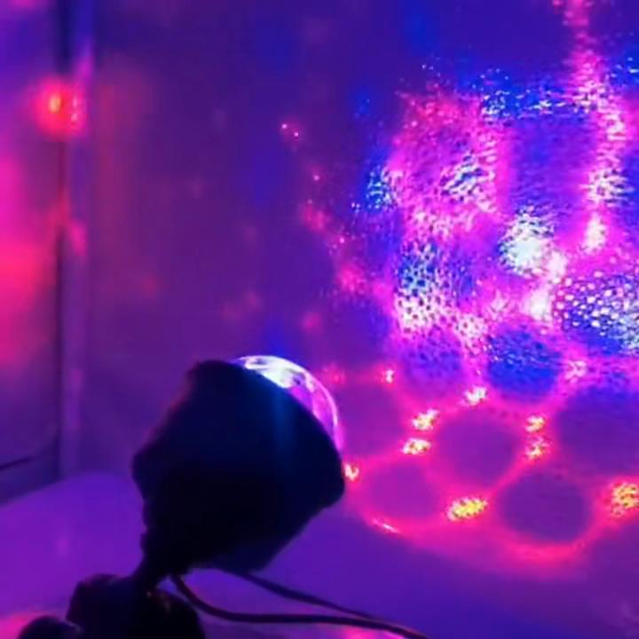 Мини USB Автомобильный Светодиодный Атмосферный Светильник с RGB Автоматическим Вращением Сценический Диско Ночник для Автомобиля Рождественское Украшение KTV Домашняя Вечеринка Бар
