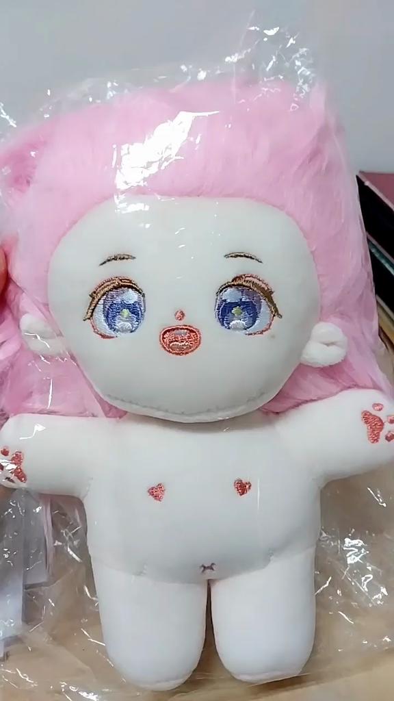 Colorful Plush Doll With 20cm Size And Short Plush Fur Toy14738