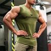 Muscleguys Новый белый жилет с v-образным вырезом, летняя тонкая облегающая футболка без рукавов, верхняя одежда, тренировочная одежда для фитнеса