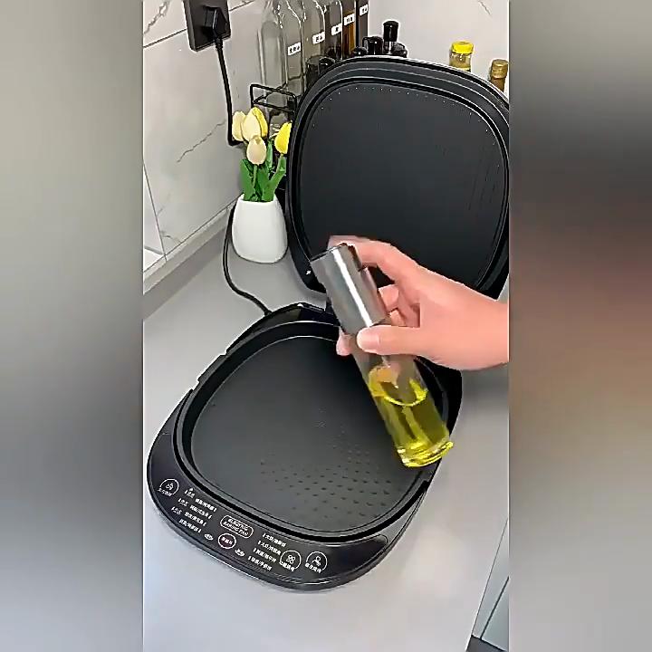 Кухонная бутылка для масла под давлением Масло для готовки Оливковое масло Распылитель для аэрофритюрницы Высоконапорная распылительная бутылка с распылением
