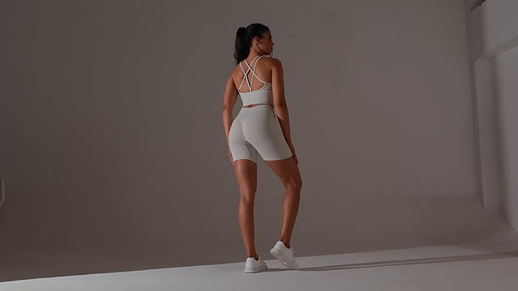 Auroth бесшовные вязаные шорты на бедрах женские шорты с высокой талией для живота и йоги однотонные спортивные шорты для бега и фитнеса