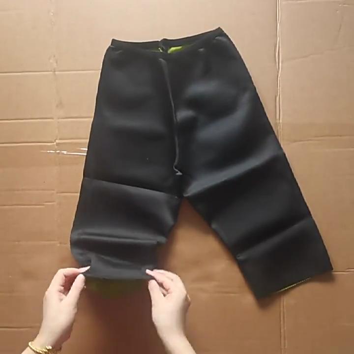 Women Hot Shapers Sauna Slimming Fitness Pants Body Shaper Weight Loss Fat Burning Sweat Tummy Control Neoprene Capris Pants