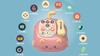 Двуязычная телефонная игрушка на кошачью тематику для детей