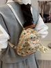 Cute Cotton Rabbit Bear Fox Shell Printed Student Casual Backpack With Pendant For Women