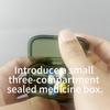 3 Grids Pill Box Mini Medicine Case Tablet Pill Organizer Case Dispenser Travel Tablet Holder Container Medicine Drug Storage Box