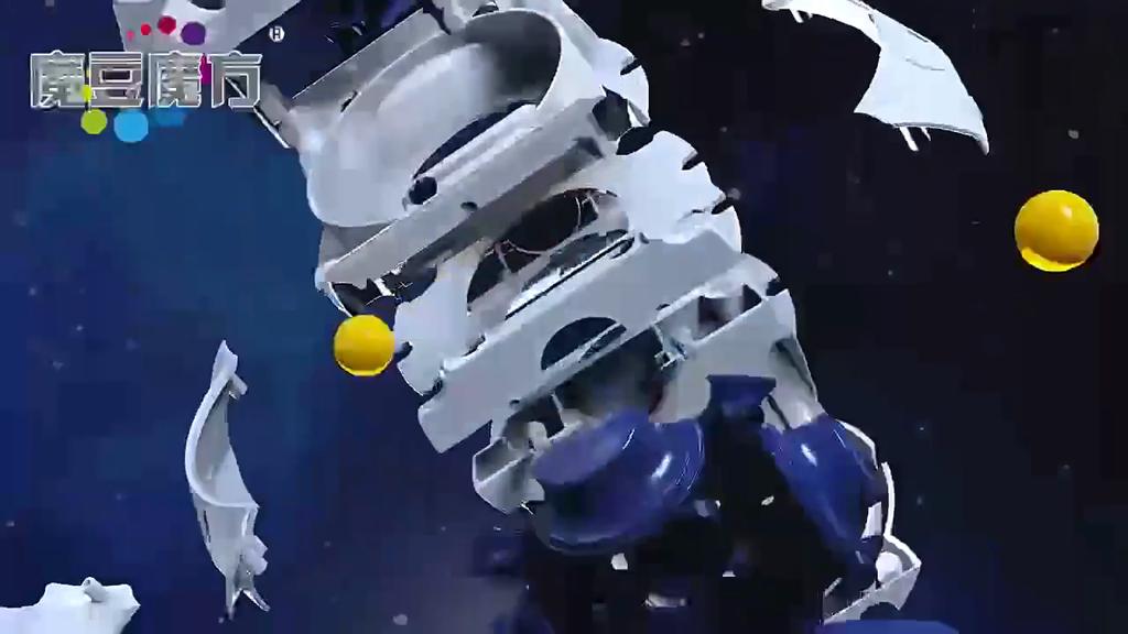 Fingertip Magic Cube Eight Sided Space Magic Cube with Ball BearingS,Finger Gyroscope Rotation Stress Relief Device - Educational Thinking Toy