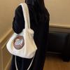 Plush Large Capacity Tote Bag Women's Shoulder Bag Commuter Underarm Bag