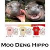 Футболка Moo Deng Tiny Baby Hippo Star Thailand Cute Pygmy Hippo Unisex для мужчин и женщин с принтом и круглым вырезом
